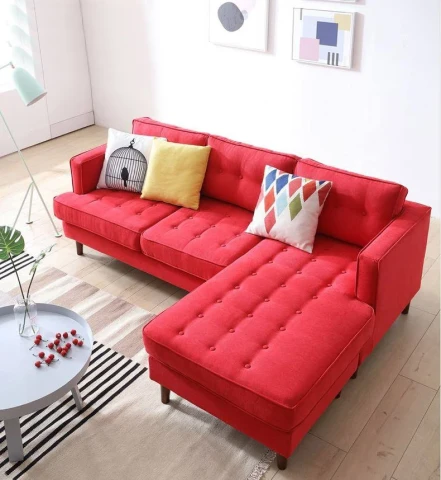 Sofa góc đỏ G0022