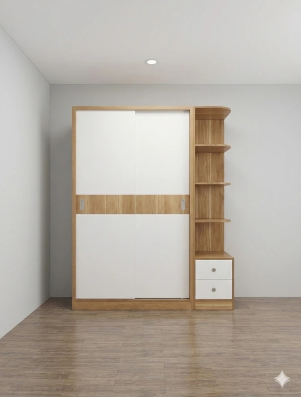 Tủ Quần Áo Lùa 2 Cánh (ms01BB)