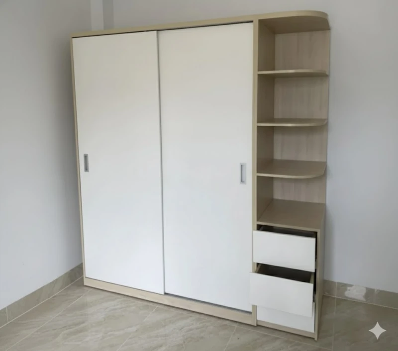 Tủ quần áo gỗ MDF lùa (tgl1m8)