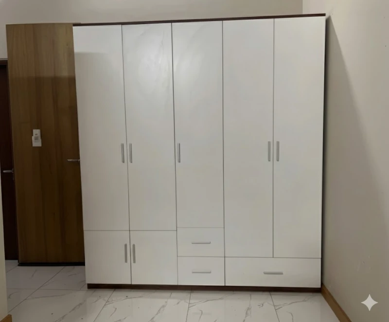 Tủ quần áo gỗ MDF 5 cánh ( tqa05c )