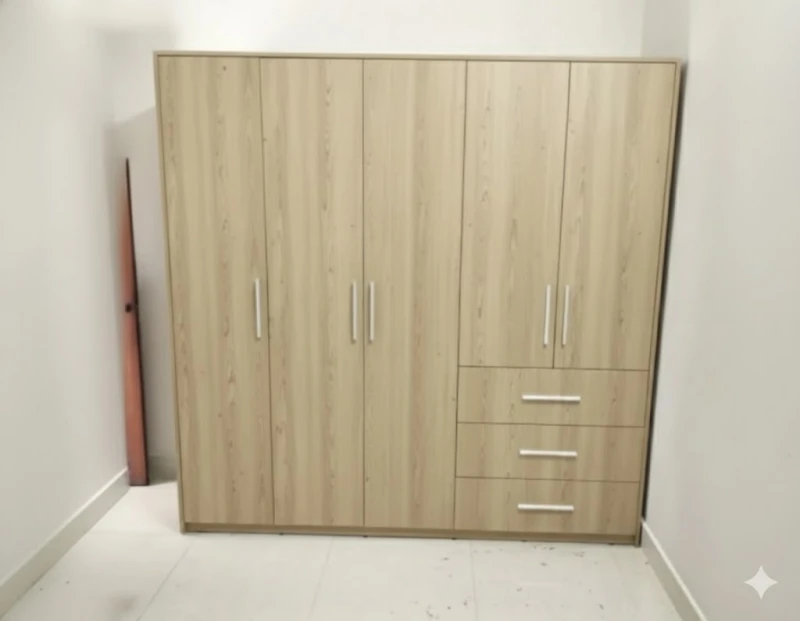 Tủ quần áo 5 cánh gỗ mdf ( 5cmdf-02)