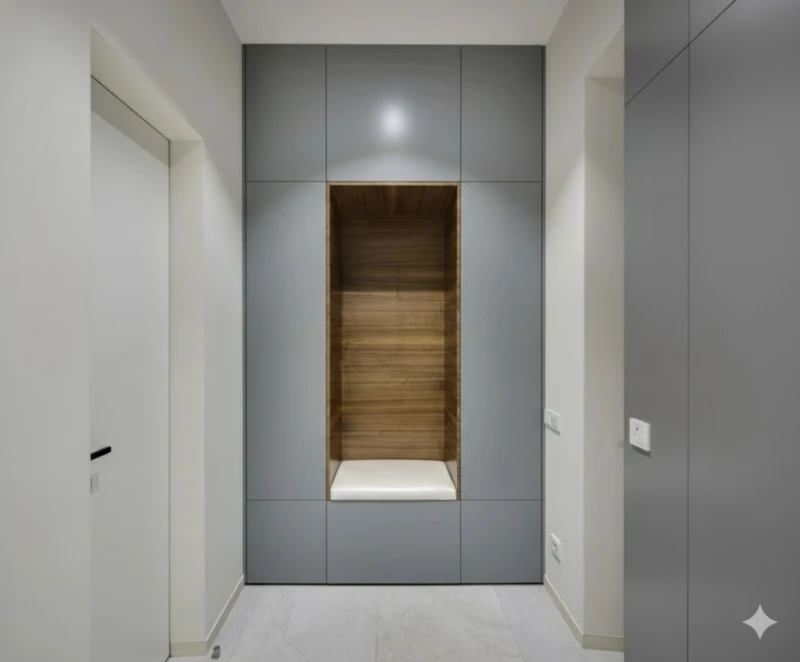 Tủ quần áo âm tường tính mét vuông