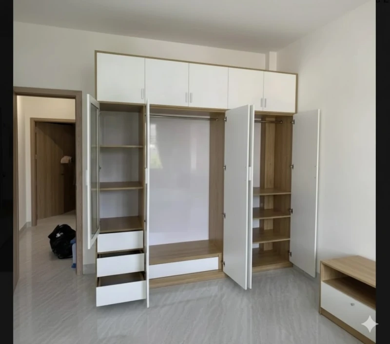 Tủ Quần Áo Gỗ Đóng Theo Yêu Cầu T482008