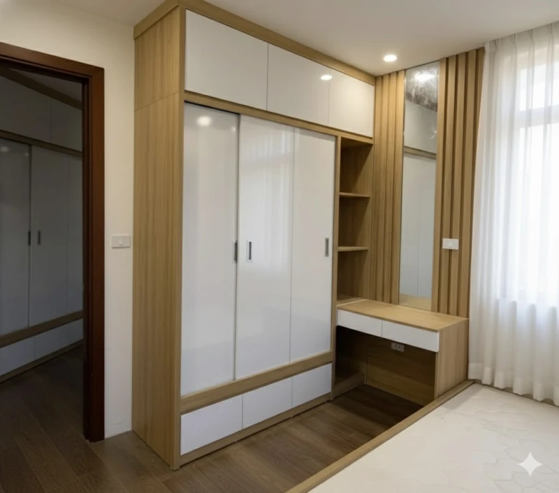 Tủ Quần Áo Gỗ Đóng Theo Yêu Cầu t482001ssas