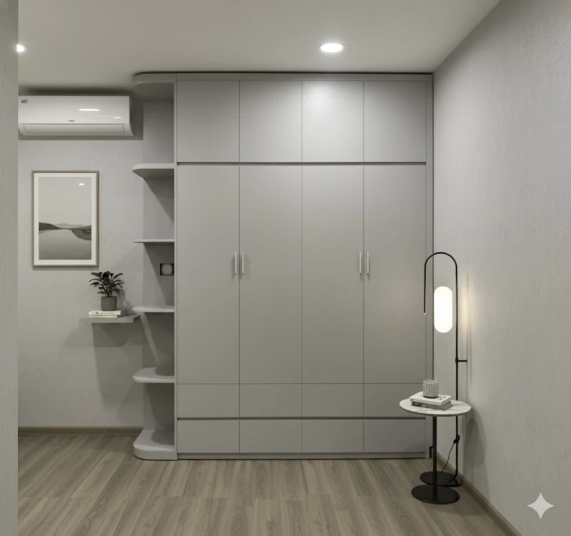 Tủ quần áo mdf đóng theo yêu cầu (tgmd-x1)