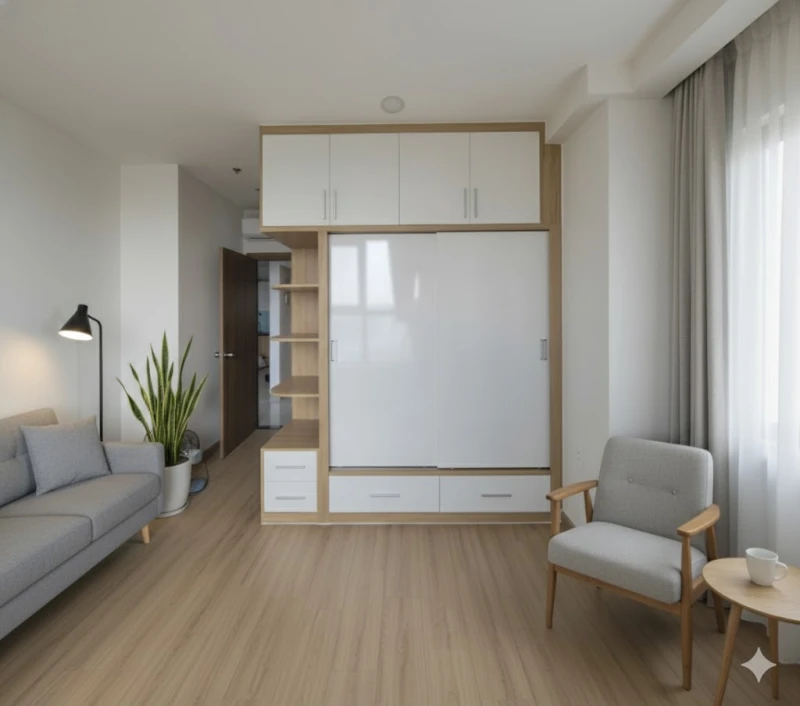 Tủ áo cánh lùa kịch trần ( takt-01)