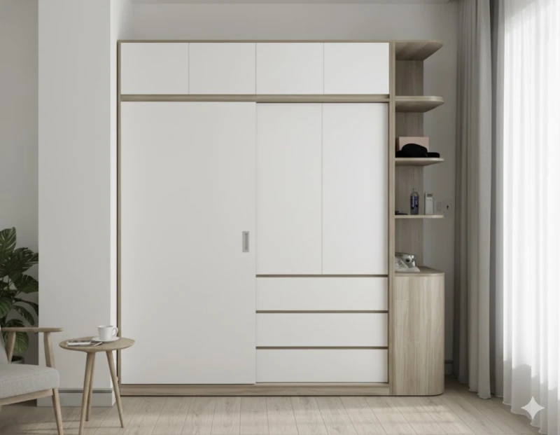 Tủ quần áo gỗ MDF ( tqa-123 )