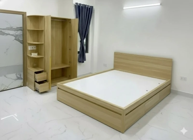 Combo phòng ngủ gỗ MDF MGX19