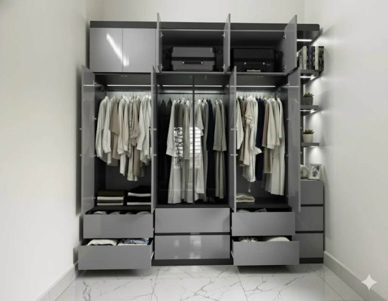 Tủ quần áo nhựa Vinco cánh kính VC01