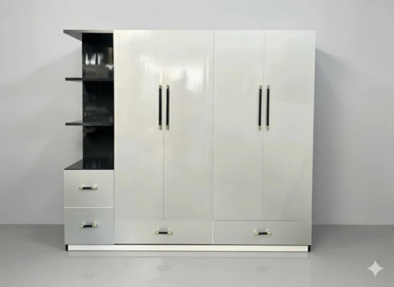 Tủ quần áo 4 cánh 1 kệ phối màu ( 4c1kpm )