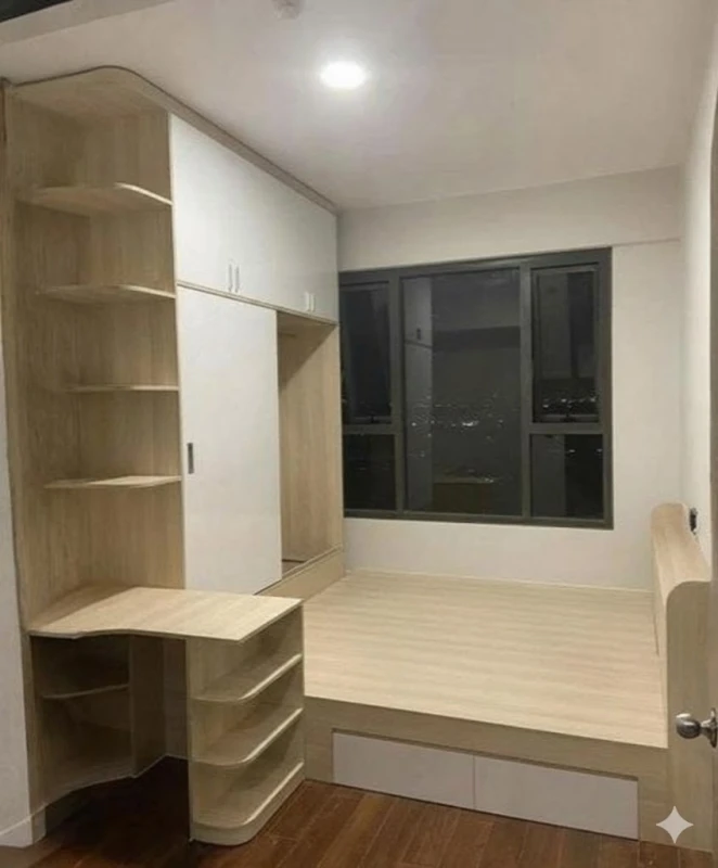 Tủ quần áo liền giường gỗ MDF TLG22