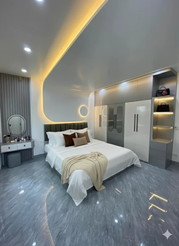 Combo phòng ngủ gỗ mdf  CBG05N