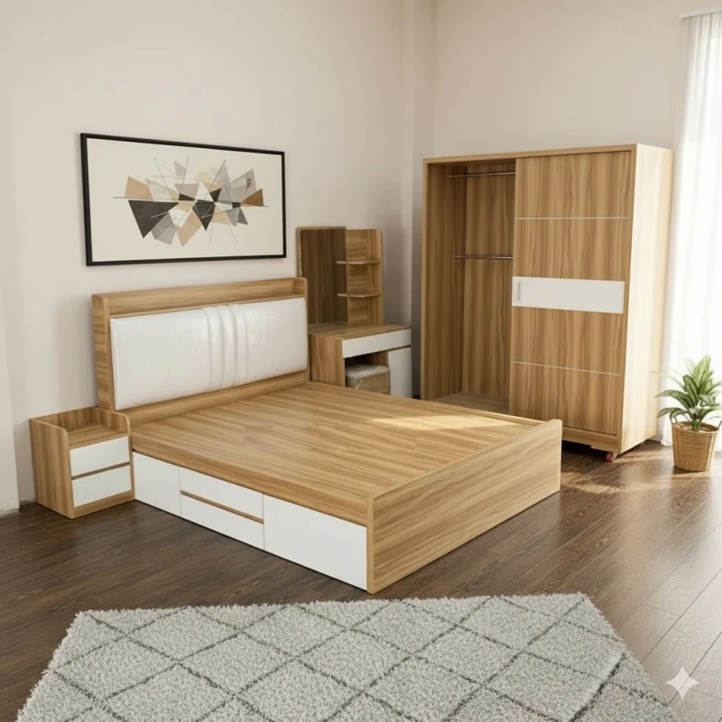 Combo phòng ngủ gỗ MDF MGX15