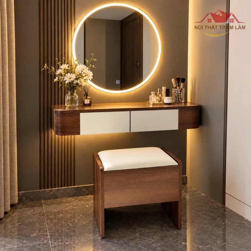Bàn trang điểm treo gỗ MDF