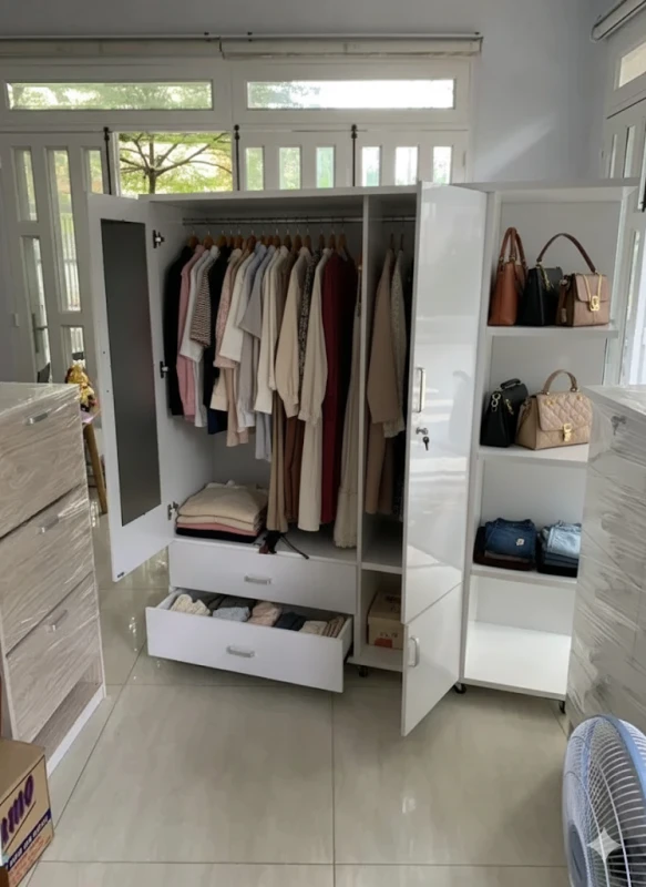 Tủ quần áo người lớn 4 cánh T1
