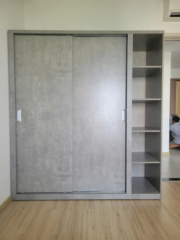 Tủ quần áo cánh lùa + kệ ( k-tqa1)