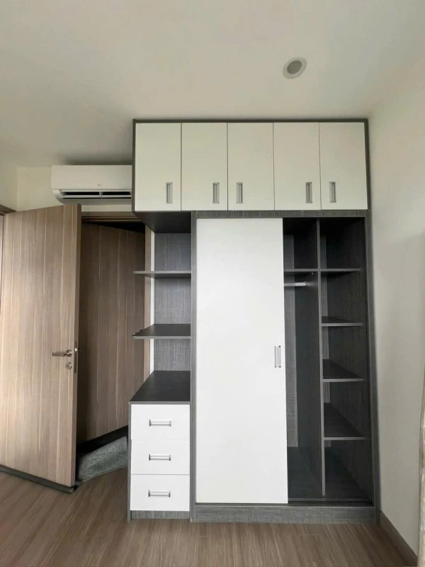 Tủ áo kịch trần cánh lùa gỗ mdf ( mdf-cl01)