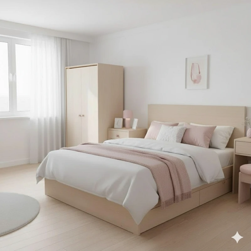 Combo phòng ngủ cho nữ đẹp ( N01 )