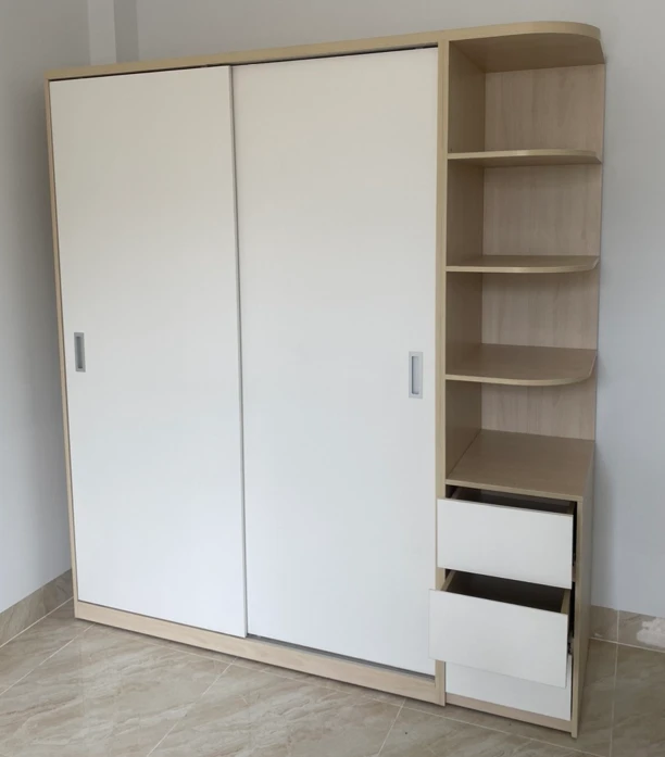 Tủ quần áo gỗ MDF lùa (tgl1m8)