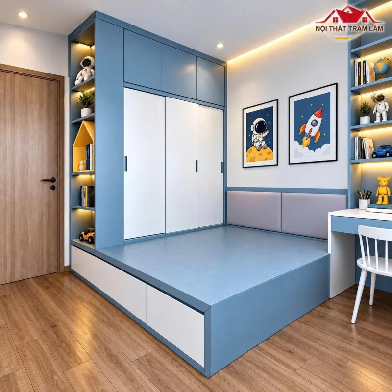 Bộ giường tủ gỗ MDF xu hướng New 02
