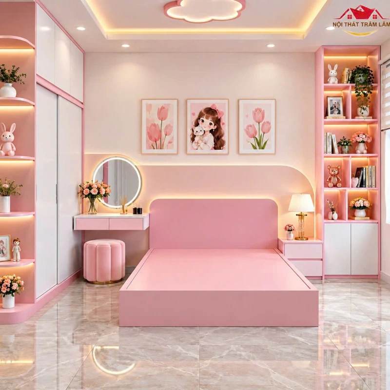 Bộ giường tủ gỗ MDF xu hướng New 09