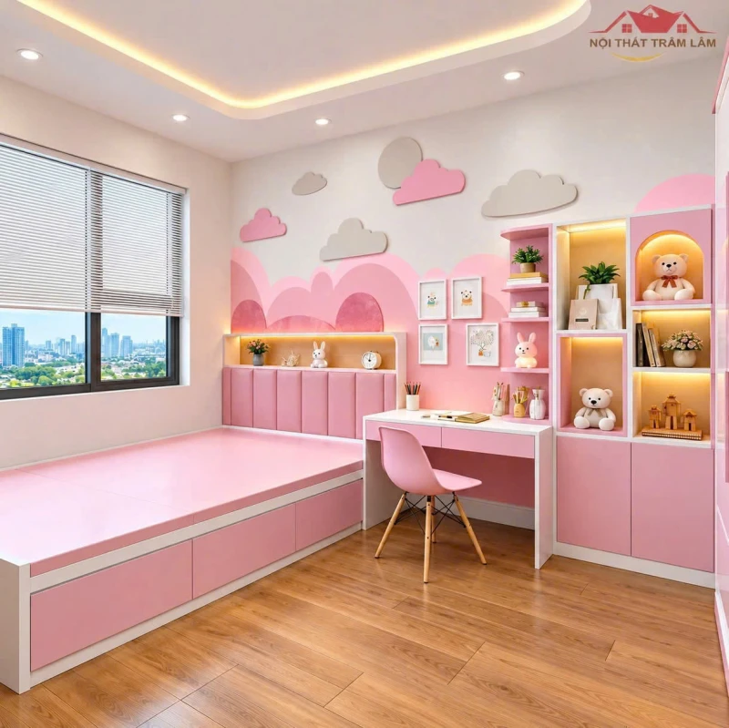 Bộ giường tủ gỗ MDF xu hướng New 07