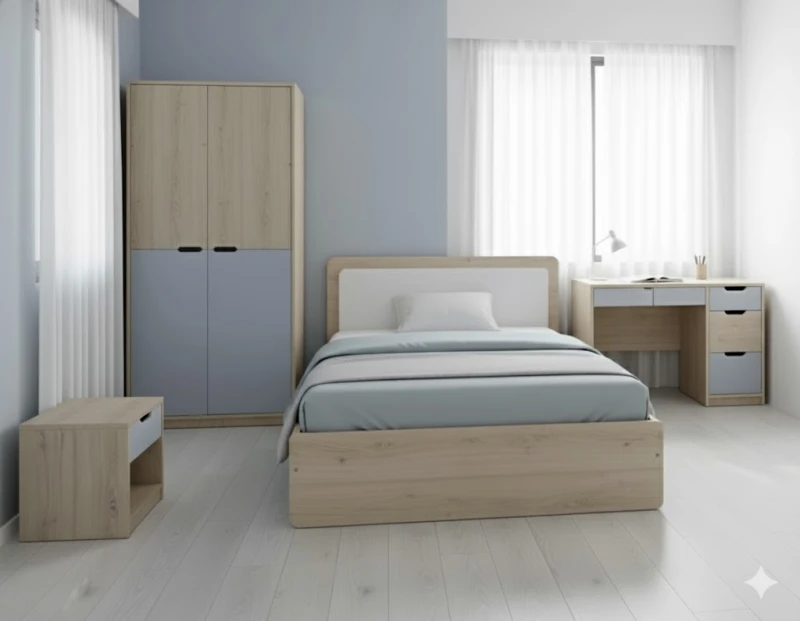 Full Phòng ngủ bé trai gỗ MDF (ms01T)