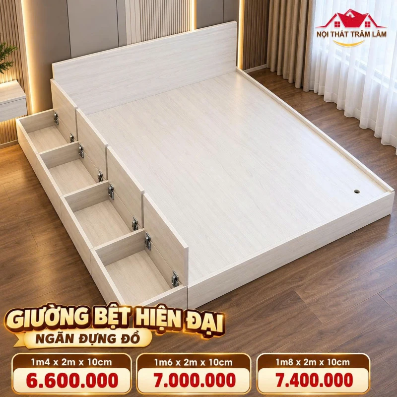 Giường Tatami có hộc để đồ