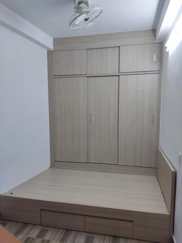 Tủ quần áo liền giường gỗ MDF TLG17