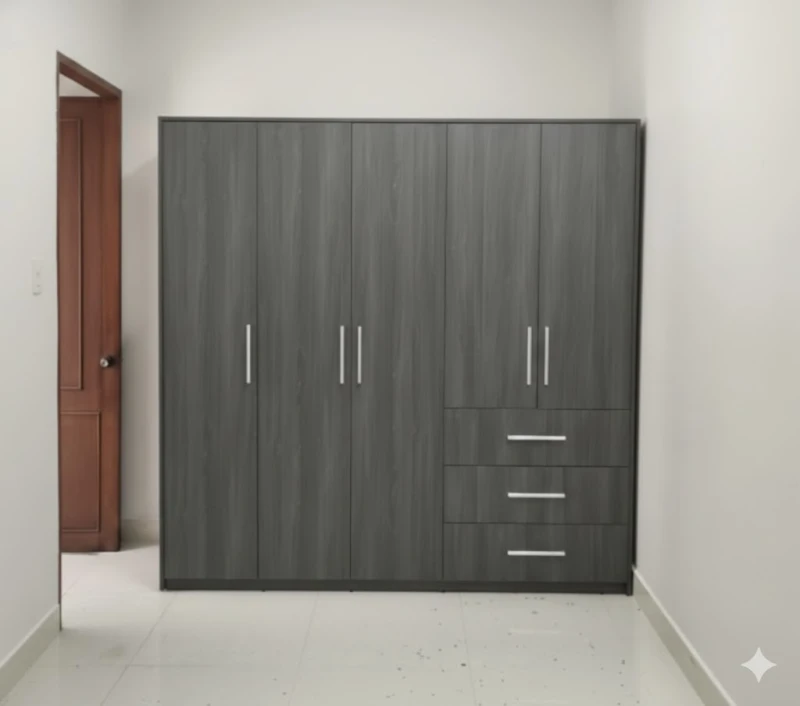 Tủ quần áo 5 cánh gỗ mdf ( 5cmdf-02)